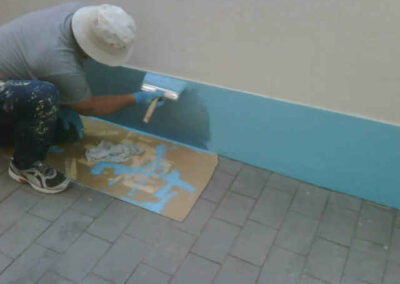 trabajo de pintura edificio